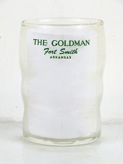 1950 Goldman Hotel  Fort Smith  Arkansas 3½ Inch Tall Drinking Glass