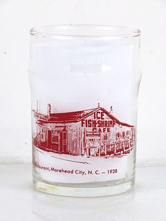 1950 Sanitary Fish Market  Morehead City  North Carolina 3¾ Inch Tall Drinking Glass