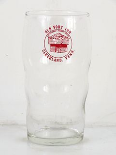 1950 Old Fort Inn  Cleveland  Tennessee 5¼ Inch Tall Drinking Glass