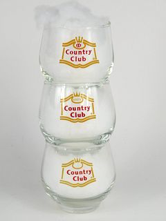 1960 Country Club Beer set Drinking Glass St. Joseph, Missouri