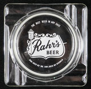 1967 Rahr's Beer Glass Ashtray Oshkosh, Wisconsin