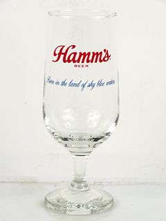 1970 Hamm's Beer 7¼ Inch Tall Stemmed ACL Drinking Glass Saint Paul, Minnesota