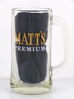 1964 Matt's Premium Beer 5½ Inch Tall Glass Mugs Utica, New York