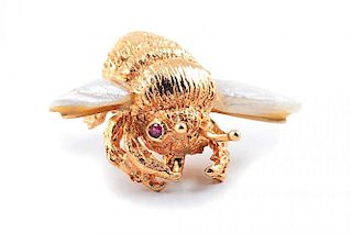 A Pearl Bee Pin, by William Ruser