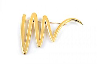A Gold Pin, by Paloma Picasso for Tiffany & Co.