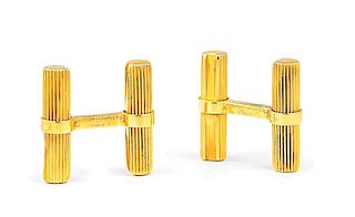 A Pair of Gold Cufflinks, by Van Cleef & Arpels