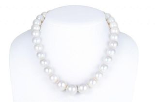A Large South Sea Pearl Necklace