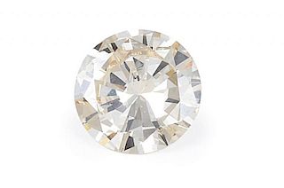 An Unmounted Round Brilliant-Cut Diamond Weighing 6.64 Carats
