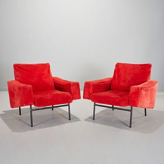 Pierre Guariche, pair G10 lounge chairs
