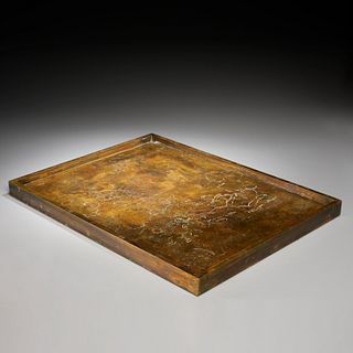 Philip & Kelvin Laverne, etched bronze table top