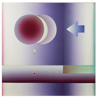 Stefan Knapp, large acrylic on canvas, 1984