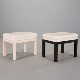 (2) Parson's style stools, Peter Marino