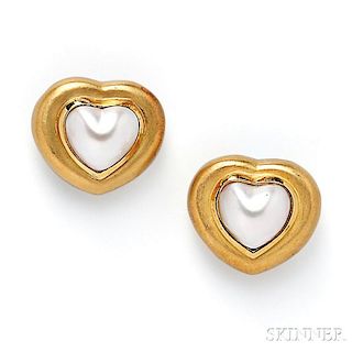 18kt Gold and Mabe Pearl Suite