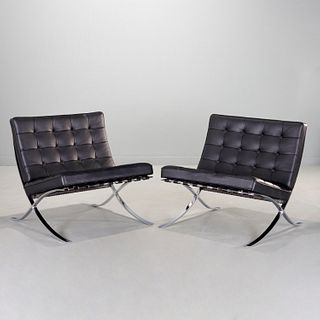 Mies Van der Rohe, Knoll, pair Barcelona chairs