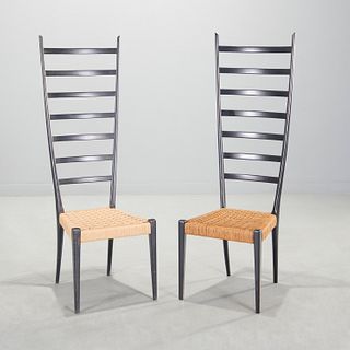 Pair Otto Gerdau, Chiavari "Spinetto" chairs