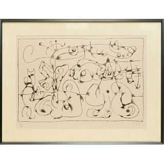 Joan Miro, signed lithograph, 1966