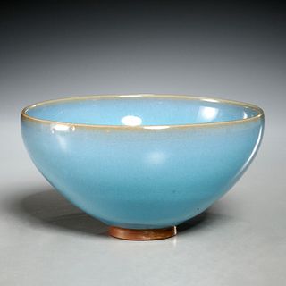 Chinese junyao-style 'bubble' bowl