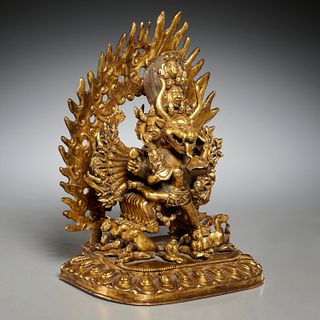 Himalayan figure of Vajrabhairava Yamantaka