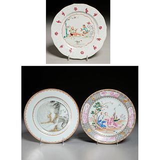 (3) Chinese Export European-theme dishes