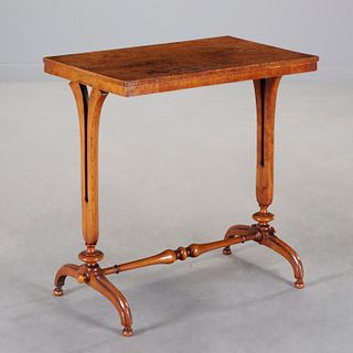 George IV burr elm side table