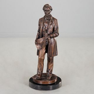Leonard W. Volk, large standing Lincoln bronze
