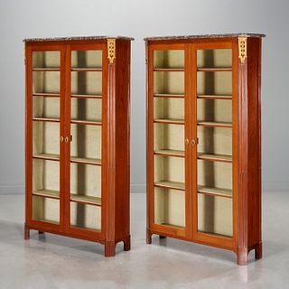 Pair Louis XVI bookcases by Conrad Mauter