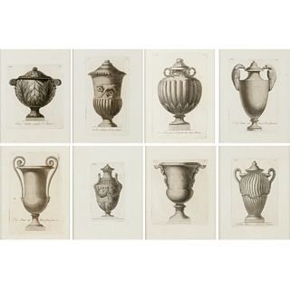 Carlo Antonini, (8) antique engravings