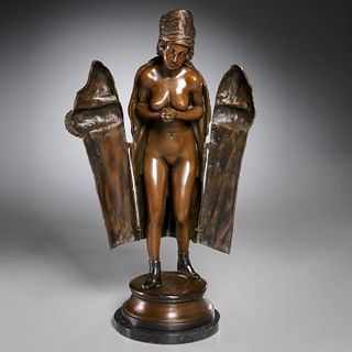 Bruno Zach (after), large erotic bronze