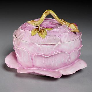 Rare Meissen rose tureen and cover, 18th c.