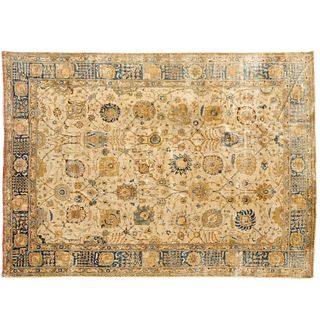 Old Tabriz room-size carpet
