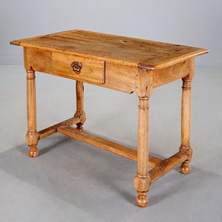 Continental Baroque bleached walnut tavern table