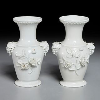 Extremely rare pair Meissen vases, c. 1715