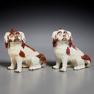 (2) Meissen and Dresden Bolognese terriers
