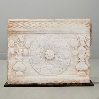 Early Indo-Persian marble frieze fragment