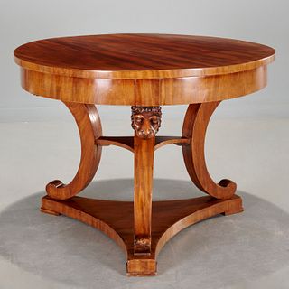Baltic Neoclassical mahogany center table