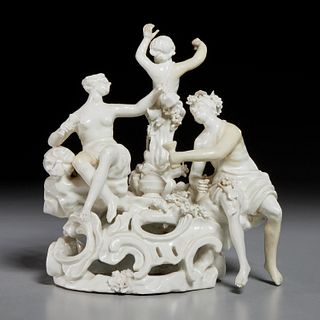 Tournai allegorical Bacchantes group, 18th c.