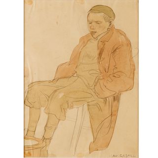 Leo Gestel, watercolor and pencil drawing, c. 1910
