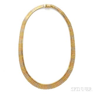 18kt Tricolor Gold Necklace