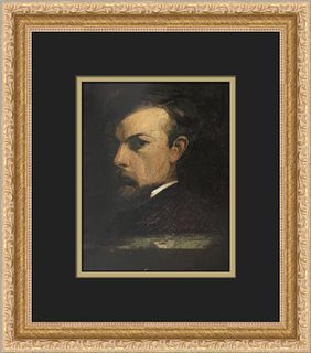 Odilon Redon Self-Portrait Custom Framed Print