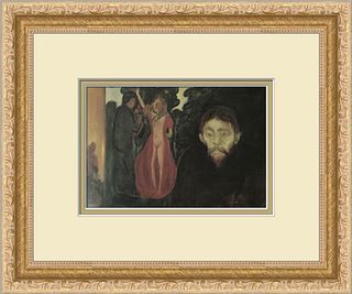 Edvard Munch Jealousy Newly Custom Framed Print