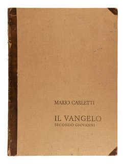 Carletti, Il Vangelo secondo Giovanni, FOLIO OF 52 LITHOGRAPHS. limited, signed