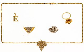 14k Gold and Diamond Jewelry Assortment