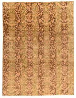 Vintage Tibetan Rug, 9’ x 12’ (2.74 x 3.66 M)