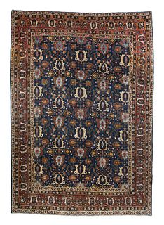 Antique Persian Varamin Rug, 7'10'' x 10'5'' (2.39 x 3.18 M)