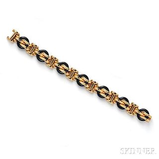 18kt Gold and Onyx Bracelet