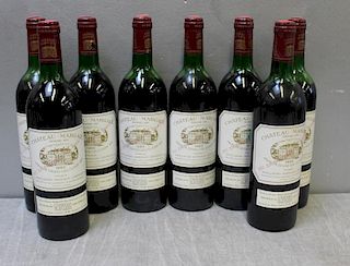 8 Bottle Lot Chateau Margaux 1982 Wine.