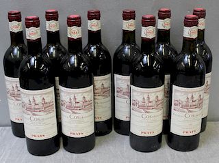 10 Bottles Chateau Cos D'Estournel 1982 Wine.