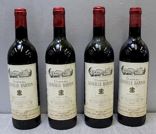4 Bottles Chateau Leoville Barton Wine 1978.