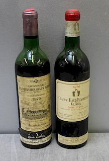 2 Bottle Mix French Wine 1970.