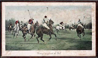 GEORGE WRIGHT HAND COLORED LITHOGRAPH 1890